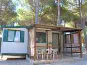One of the static caravans