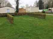 Spacious area for tents and campervans