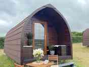 Pod with outdoor seating