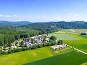 Aerial view of the site