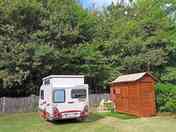Pitch with private bathroom