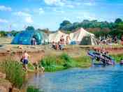 Riverside camping