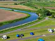 Riverside camping pitches