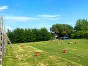 Electric hardstanding and grass pitch