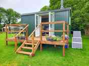 The Shepherds Hut and veranda