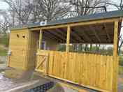 Private decking with bathroom and kitchen