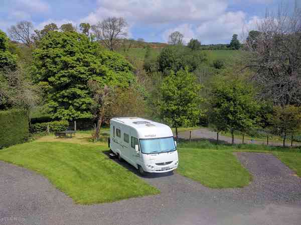 Spacious hardstanding pitches with electric hook-up Spacious hardstanding pitches with electric hook-up