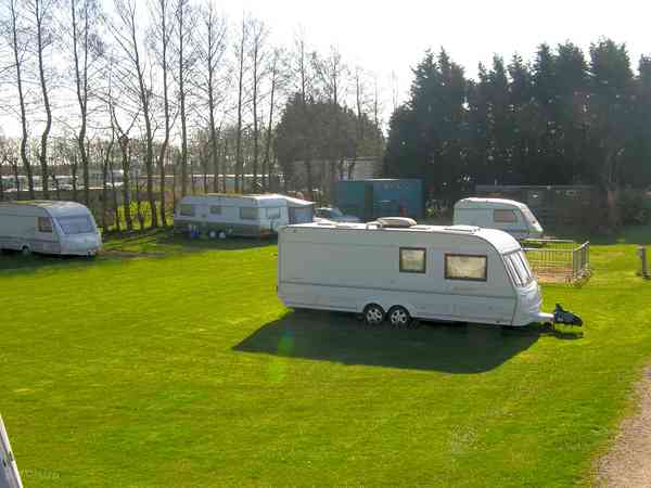 View of the touring pitches View of the touring pitches