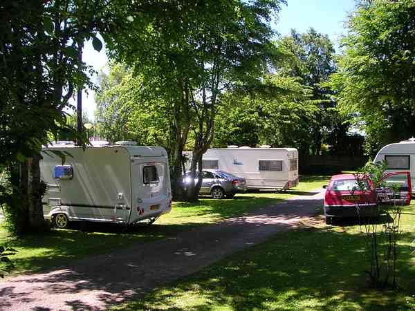 Op gras staplaats voor caravan en/of camper , met elektriciteit