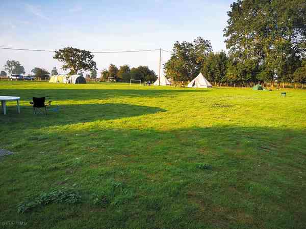 Spacious pitches Spacious pitches