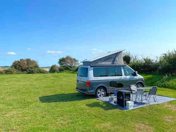 Non-electric grass tent, trailer tent or campervan pitch