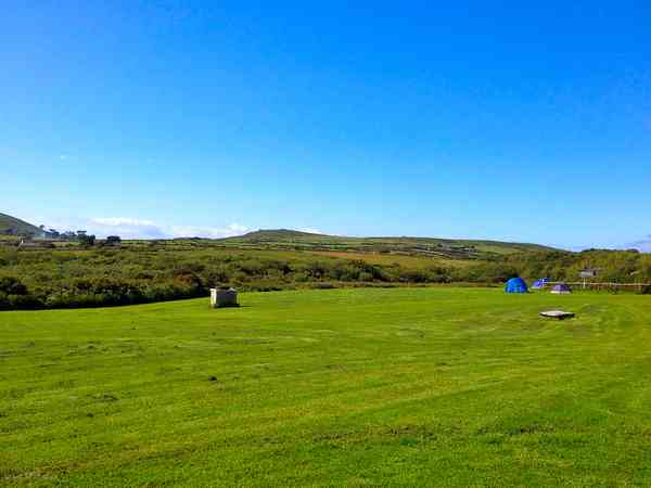 Camping field from afar Camping field from afar