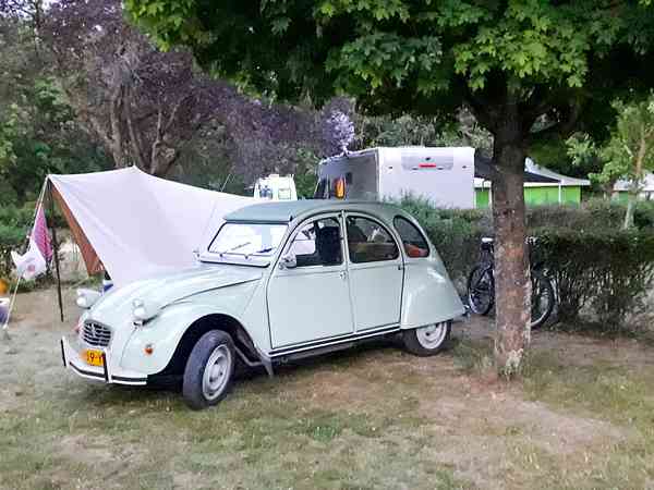 Power optional grass tent, trailer tent or travel trailer site