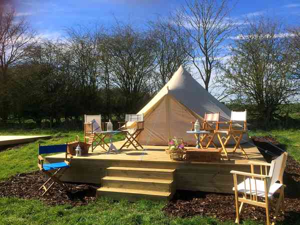 Stags and Hares bell tent