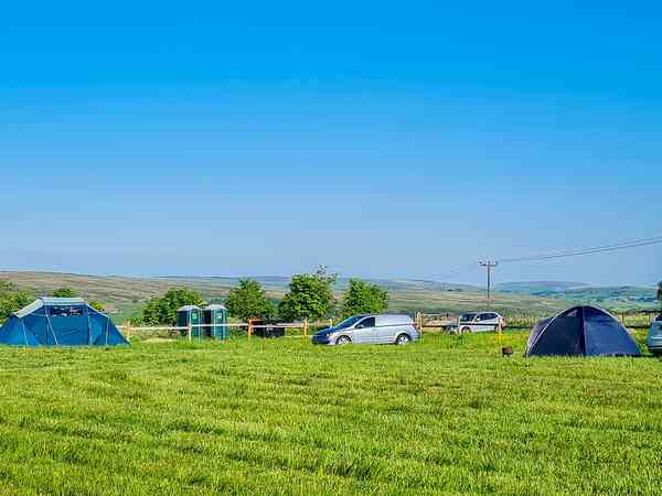 Non-electric grass tent, trailer tent or campervan pitch