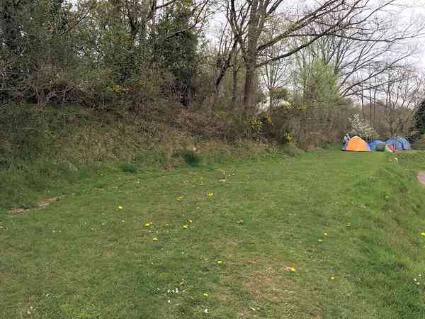Small tents pitch, less than one minute walk from the site Small tents pitch, less than one minute walk from the site