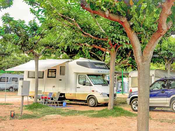 Powered earth RV site