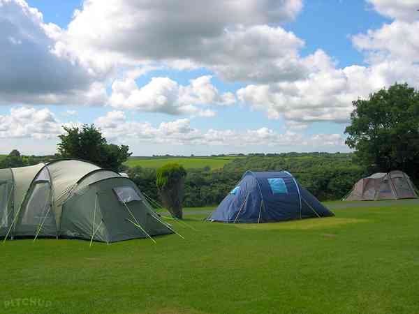 Grass pitches with rural views Grass pitches with rural views