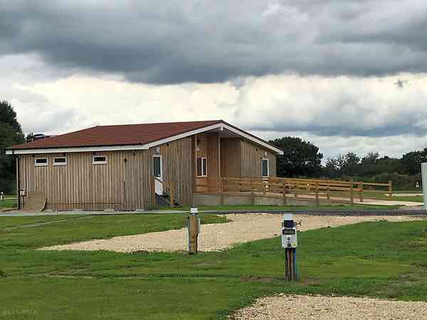 Fully-serviced hardstanding touring pitch
