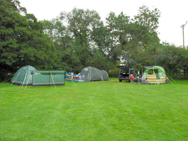 Non-electric grass touring pitch