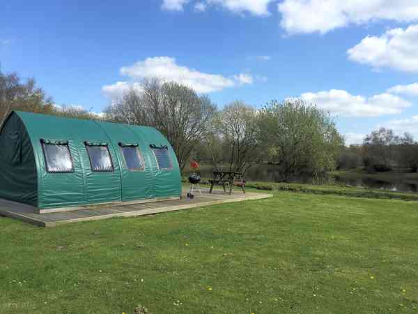 The best pitch on the site overlooking the fishing lake The best pitch on the site overlooking the fishing lake