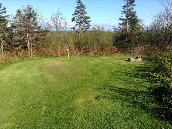 Emplacement sur herbe avec électricité