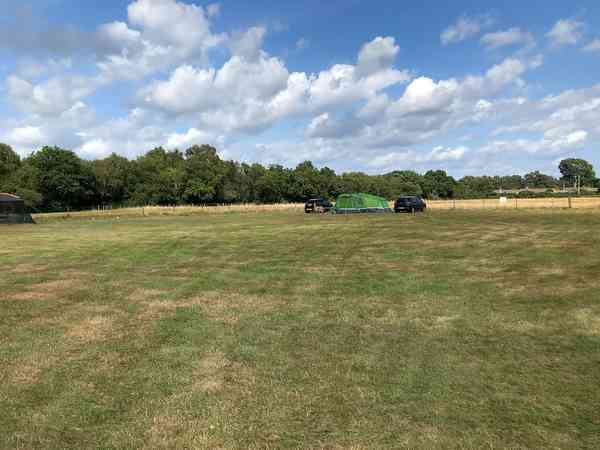 Non-electric grass tent pitch (overflow, maximum 3 adults)