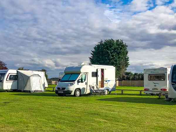 Non-electric grass touring pitch