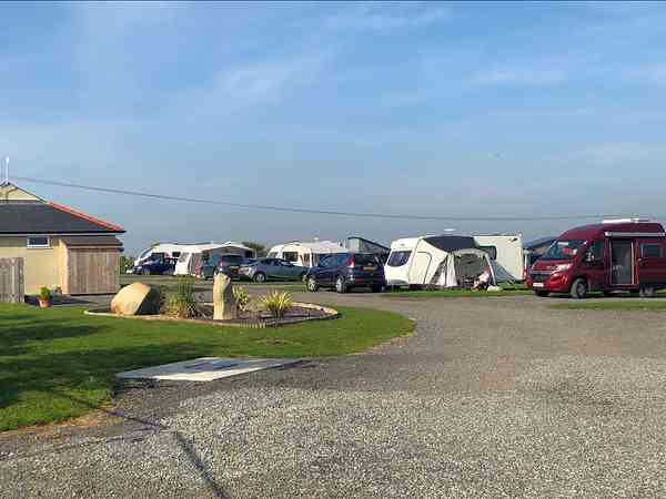Non-electric grass touring pitch