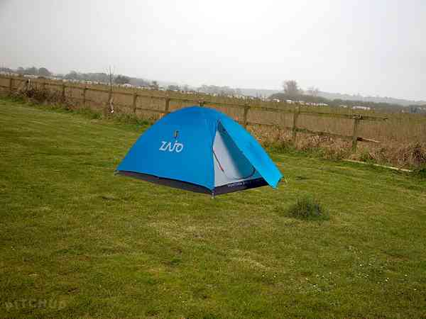 Non-electric grass and earth tent pitch (family, small)