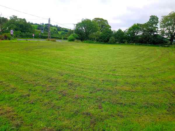 Roadside pitch from New Inn Roadside pitch from New Inn