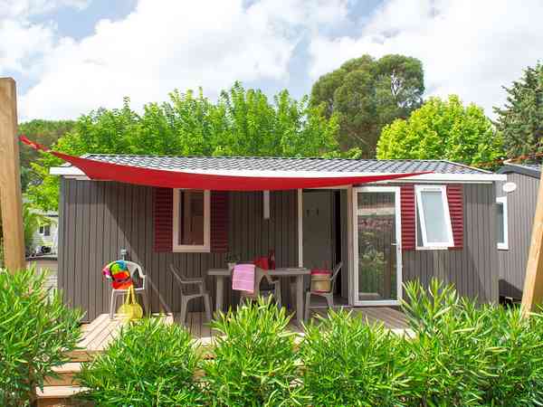 Mobil-home 2 chambres (terrasse couverte, 6 personnes)