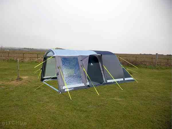 Non-electric grass tent pitch (large, family, four man)
