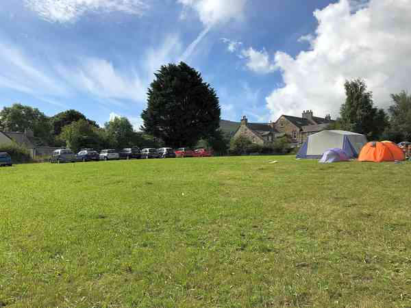 Top field non-electric grass tent pitch (family)