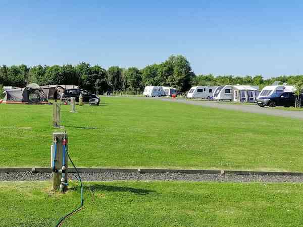 Fully-serviced hardstanding touring pitch