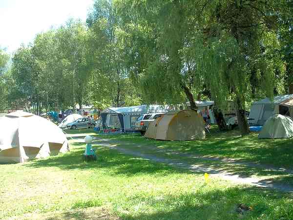 Electric grass and gravel motorhome pitch