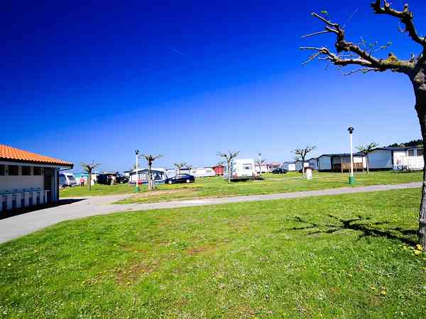Electric optional grass motorhome pitch