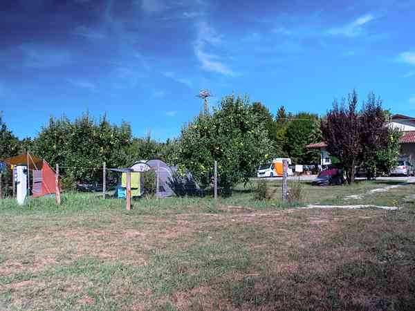 Power optional grass and earth tent or motorhome site
