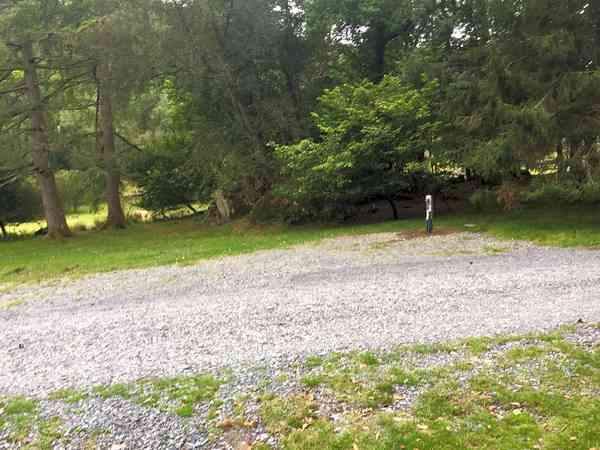Hardstanding and grass pitch Hardstanding and grass pitch