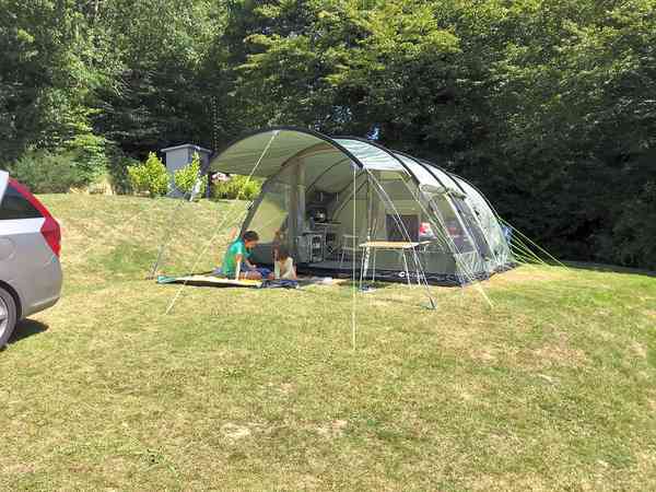 Primitive grass tent site
