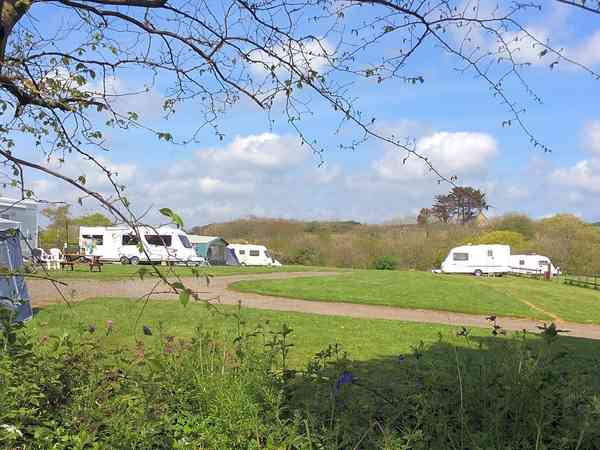 Emplacement sur herbe avec électricité