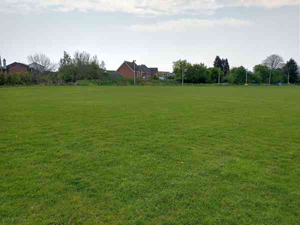 Non-electric grass tent pitch
