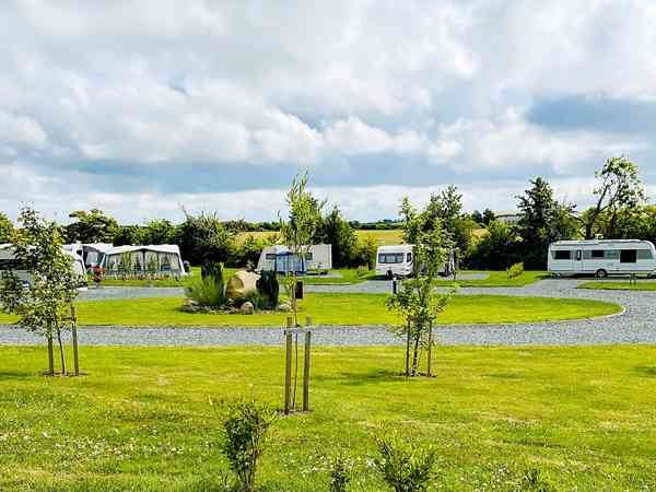 Fully-serviced hardstanding touring pitch