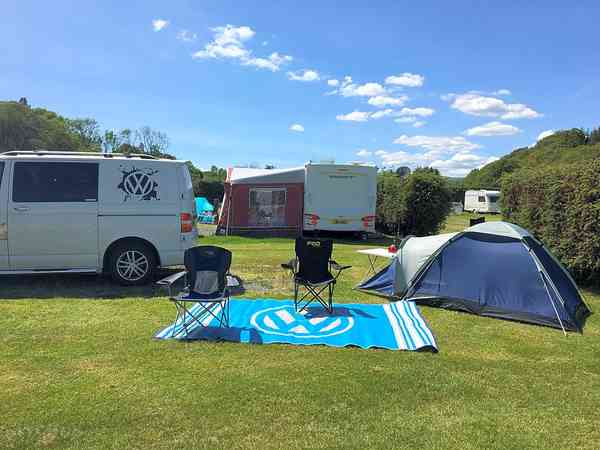 Hardstanding touring pitches with optional electric Hardstanding touring pitches with optional electric