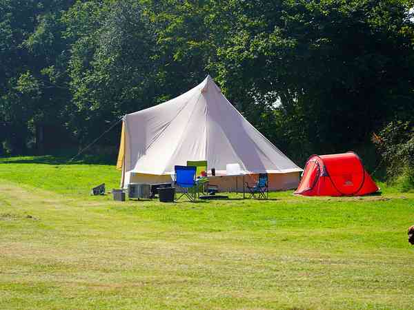 Primitive grass tent, trailer tent or campervan site