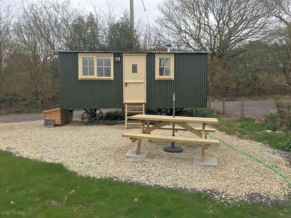 Hazel shepherd's hut