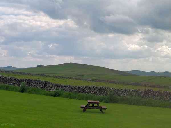 Non-electric grass motorhome pitch