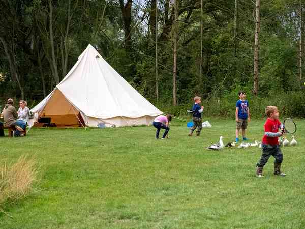 Lakeside bell tent