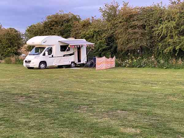 Non-electric grass touring pitch