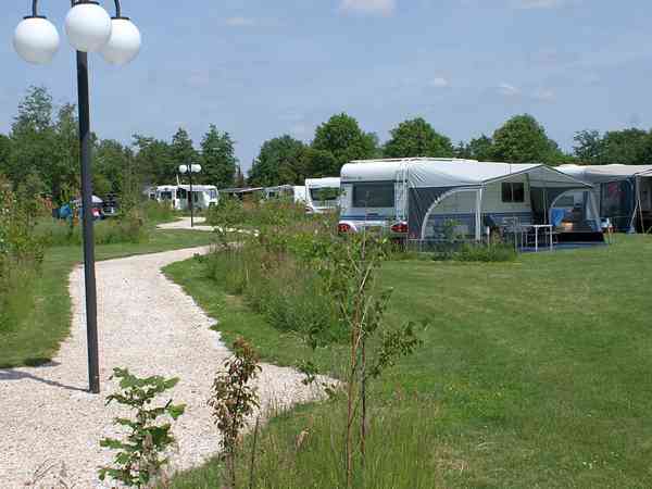 Electric grass tent, trailer tent or touring caravan pitch (comfort)